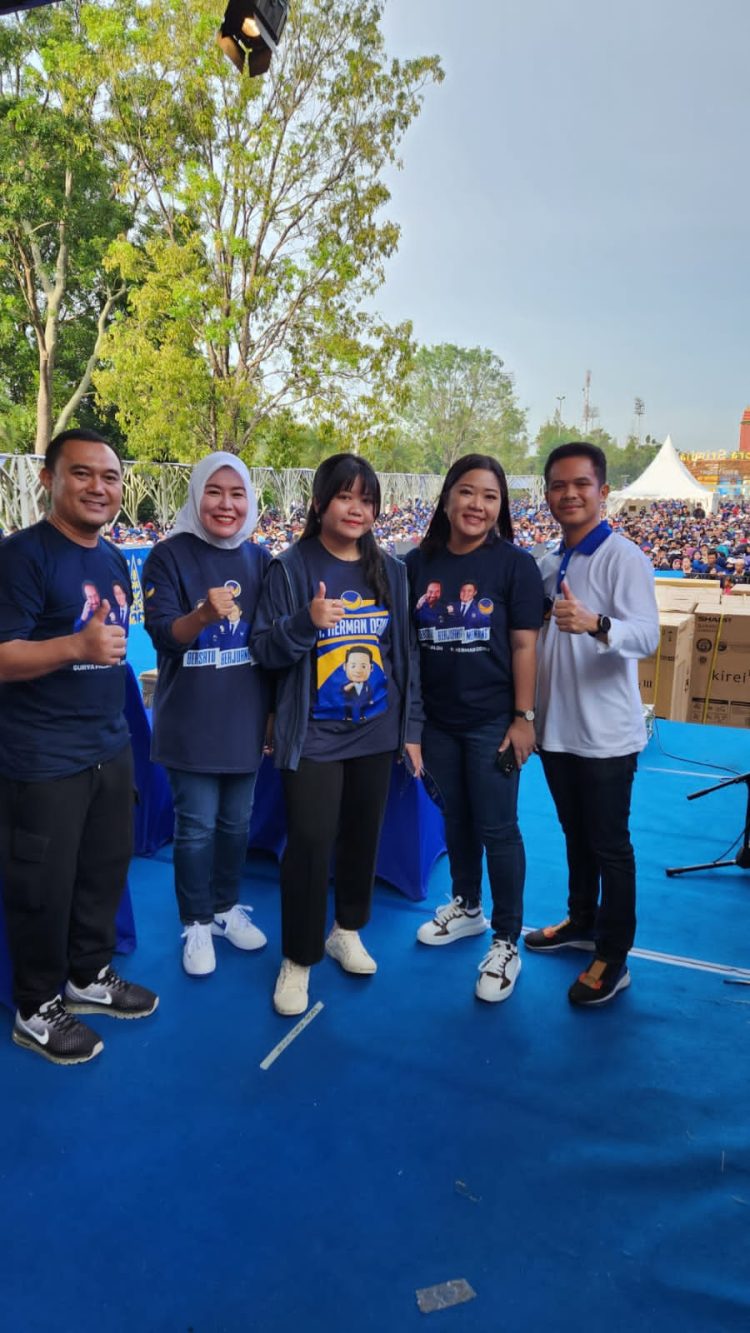 Senam Sehat Restorasi Nasdem di Kejutkan Hadiah Dorprize GEBYAR