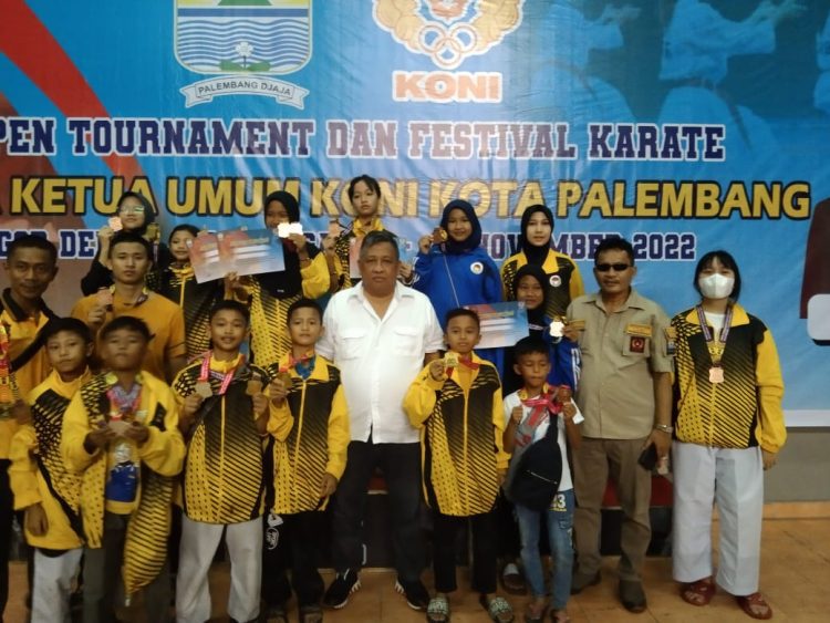 Ajang Open Tournamen Dan Festival Karate Piala Ketua Koni Kota Palembang Akhirnya Berakhir