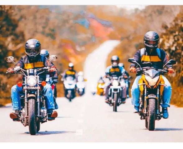 Club’ motor Belasting Rijder.Touring Danau Toba.