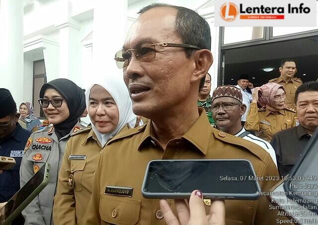 Walikota Palembang Harnojoyo Meresmikan Kantor Camat kemuning di Jalan Kejawen Pipa Reja Kota Palembang