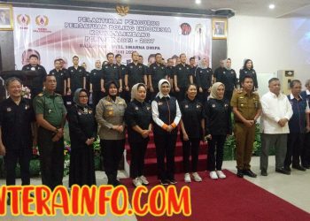 Penggukuhan Ketua PBI Palembang, Fitri Yulianti Mawardi Yahya Langsung di Pimpin Oleh R.A. Anita Noeringhati
