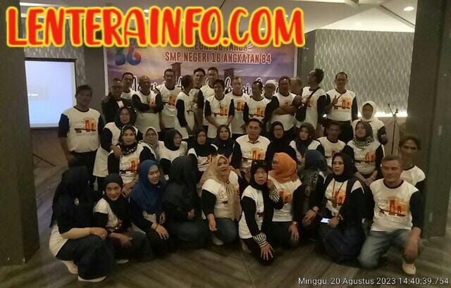 Sukseskan Reuni 36 Tahun SMP Negri 16 Angkatan 84 Serta Merajut Asa Berbagi Cerita,