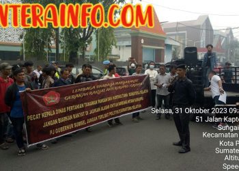 DPP LSM GRANSI Geruduk Kantor Gubernur Sumsel Dugaan Korupsi KKN dan OPD Provinsi Sumsel,