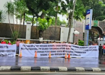 Garda Prabowo Gelar Aksi di Kejagung, Minta Usut Keterlibatan Eks Kepala BPN Palembang